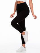 Fekete sima női leggings PLR235