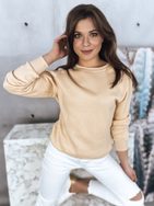 Sima ecru színű pulóver  Fashion
