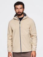Férfi bézs színű softshell kabát V4 JANP-0292