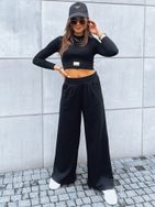 Fekete nadrég és crop top szett Astral Allure