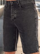 Modern fekete farmer rövidnadrág