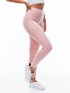 Kényelmes rózsaszín női leggings PLR112