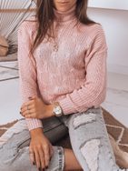 Rózsaszín női pulóver eredeti kivitelben Auri