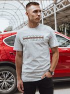 Modern szürke póló felirattal