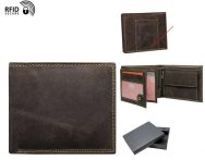 Klasszikus barna bőr férfi pénztárca