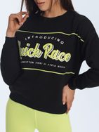 Különleges fekete női pulóver Race
