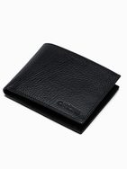 Hagyományos fekete pénztárca A609
