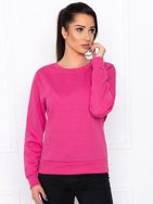 Egyszerű rózsaszín női melegítő pulóver TLR001