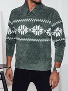 Modern zöld pulóver skandináv stílusban