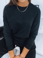 Egyszerű fekete női pulóver Atti