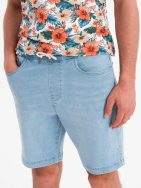 Férfi világoskék farmer rövidnadrág V1 SRDS-0192