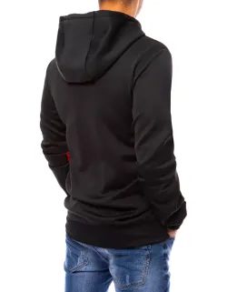 Fekete kapucnis pulóver