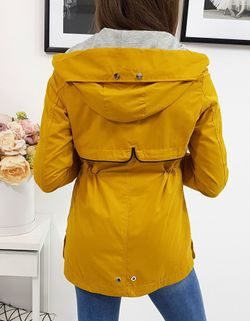 Mustár színű női parka kabát Amelia