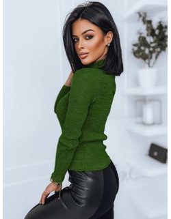 Egyedi sötétzöld női pulóver Laurella