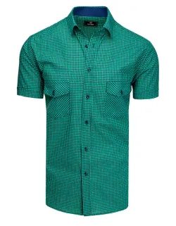 Sötét kék -zöld kockás mintás ing