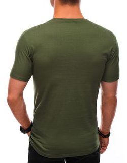 Stílusos khaki zöld póló  S1431