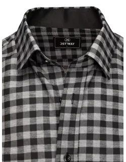 Fekete-szürke kockás mintás ing