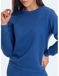 Egyszerű világos égszínkék női pulóver Fashion
