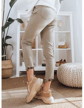 Modern khaki színű női nadrág Miki