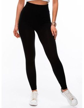 Egyszerű fekete női leggings PLR129