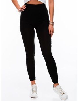 Divatos fekete női leggings PLR124