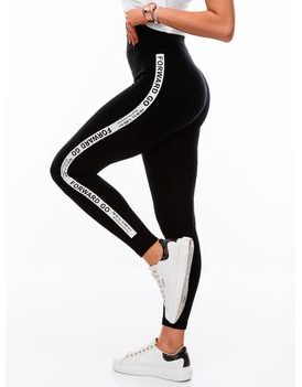 Divatos fekete női leggings PLR124