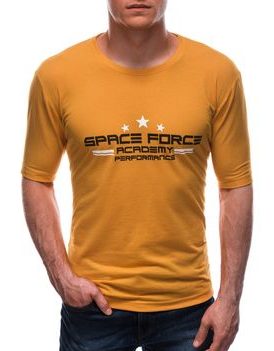 Mustár sárga póló felirattal  Space Force S1676