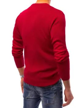 Kényelmes piros pulóver