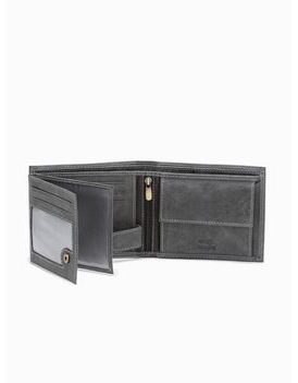 Modern halvány fekete bőr pénztárca  A092
