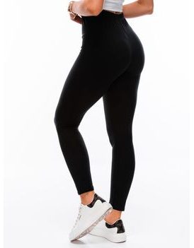 Kényelmes fekete női leggings PLR118