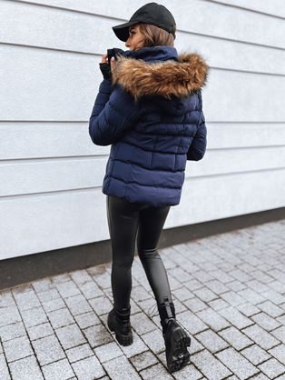 Stílusos fekete női kabát Felicita