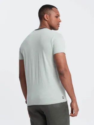 Grafit szürke póló nyári mintával V2 TSPT-0177