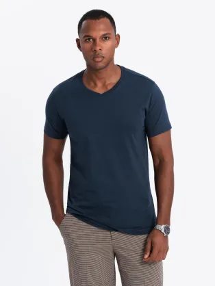 Sötét kék terepmintás póló