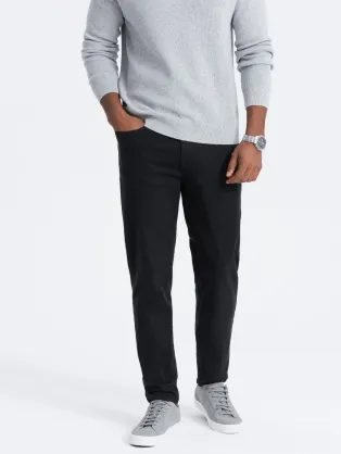 Elegáns fekete farmer nadrág P1058