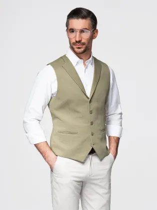 Modern olajbogyó elegáns mellény V1 BLZV-0144