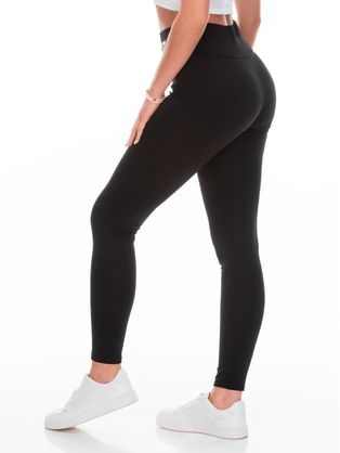 Női fekete leggings felirattal FEND PLR252