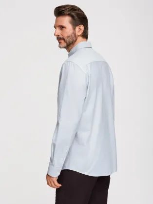 Elegáns halvány kék ing V1 SHOS-0172