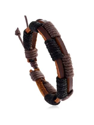 Összefonódó kéttónusú férfi karkötő