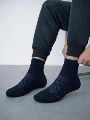 Medium tengerészkék férfi Active zokni