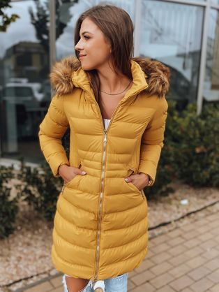 Modern sárga női kabát Teris