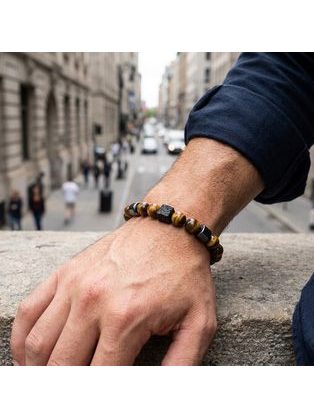 Sötétkék bőr férfi öv Rio