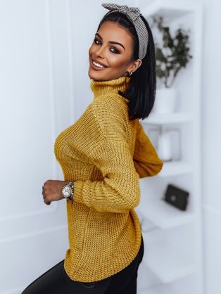 Stílusos sárga női pulóver Carisma