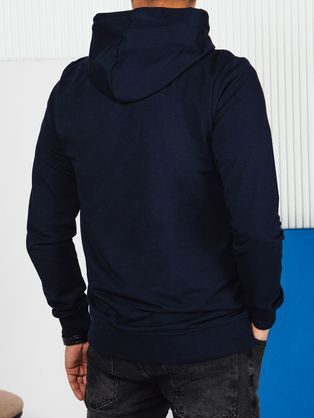 Stílusos fekete kapucnis pulóver Black Revolution