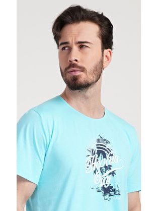 Türkiz férfi rövid pizsama Honolua bay