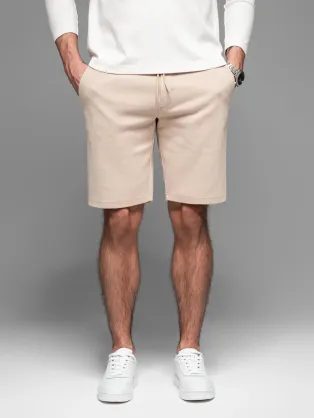 Bézs színű chinos rövidnadrág V2 SRCS-0168