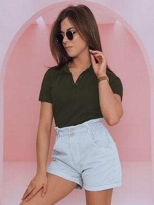Szenzációs khaki színű női pólóing Sherry