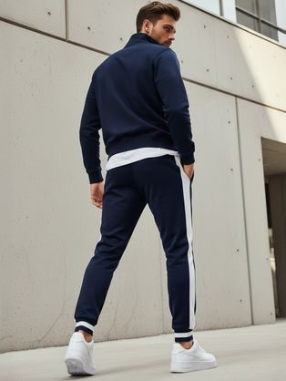 Camouflage trend melegítőnadrág fekete színben