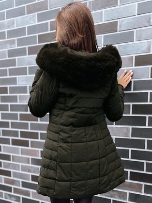 Kétoldalas barna női kabát Hotia