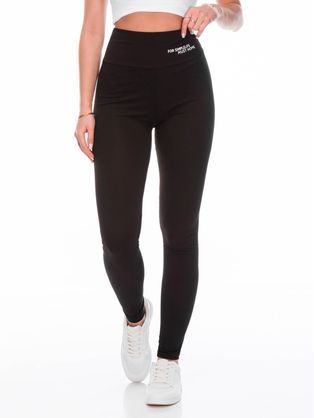 Fekete kényelmes női leggings PLR251