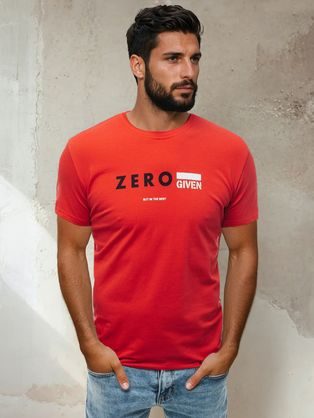 Piros férfi póló ZERO-val